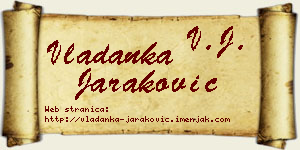 Vladanka Jaraković vizit kartica